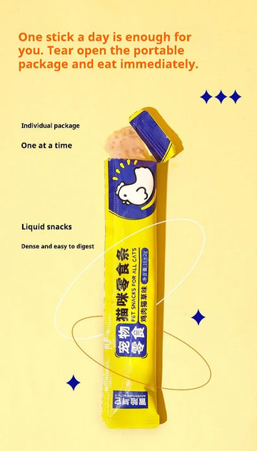 Cat Snack Wet Food Grass Chicken Strip