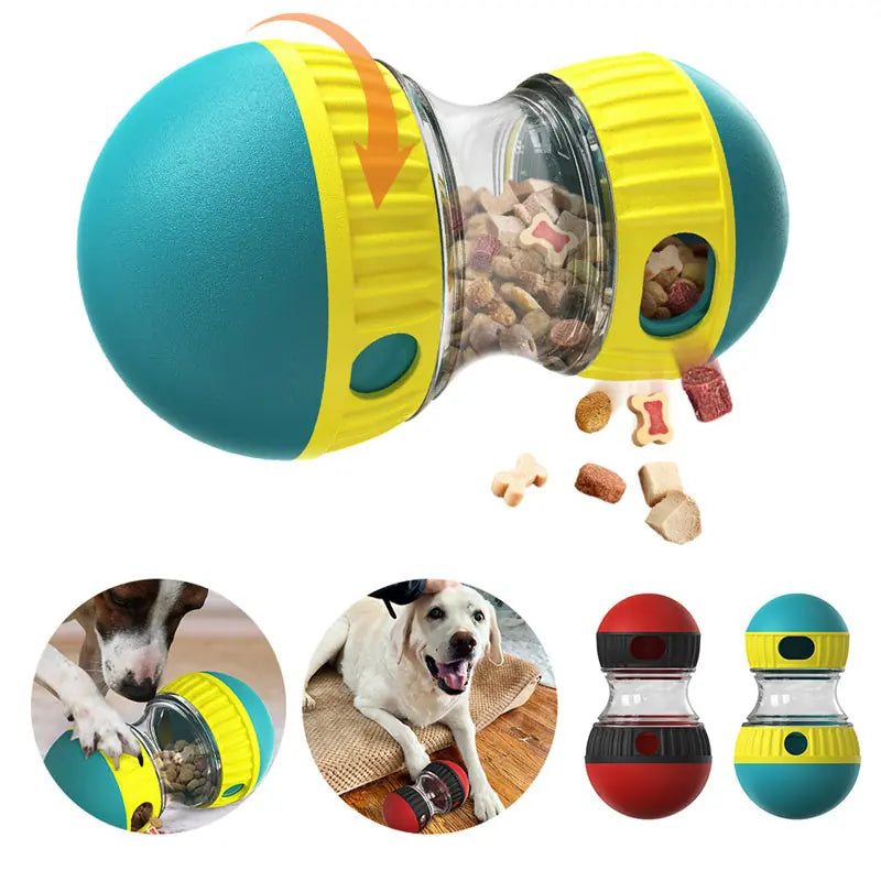 Food Dispensing Dog Toy Tumbler Leaky Food Ball Puzzle Toys Interactive Slowly Feeding Protect Stomach Increase Intelligence Pets Toy Pet Products Meifu Market