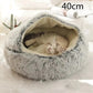 2 In 1 Dog And Cat Bed Pet Winter Bed Round Plush Warm Bed House Soft Long Plush Pets Bed Pet Products Meifu Market