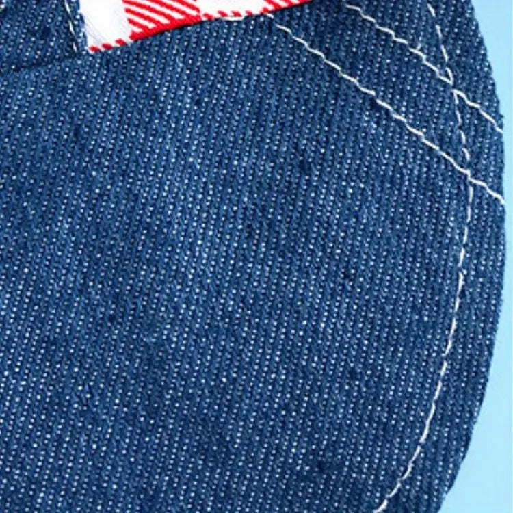 durable canvas rabbit harness | plaid denim pet leash | small animal traction rope | energy saving