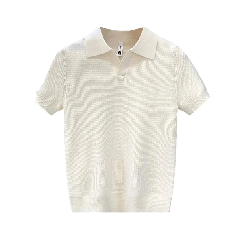 lightweight cotton polo shirt | breathable summer knitwear | office casual wear | ultrasonic cleaning