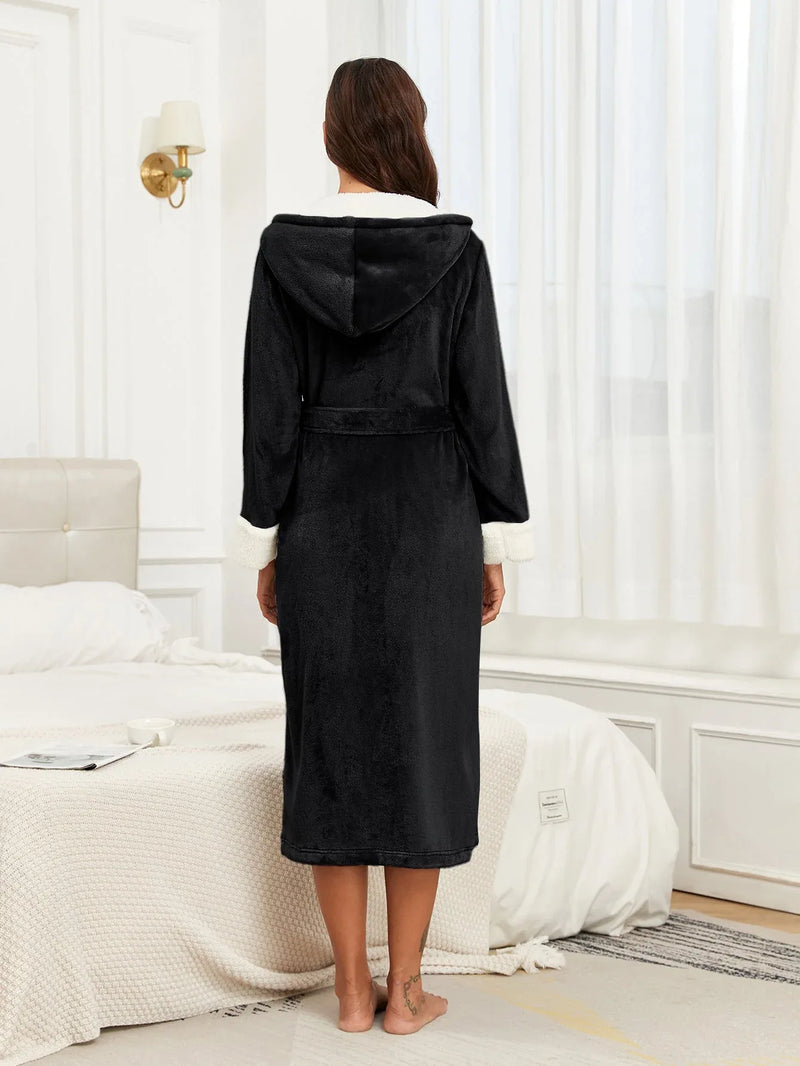 RONGTAI Ladies Long Fleece Bathrobe Meifu Market