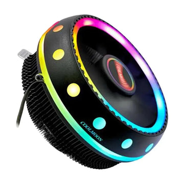 Color changing computer cooling CPU fan