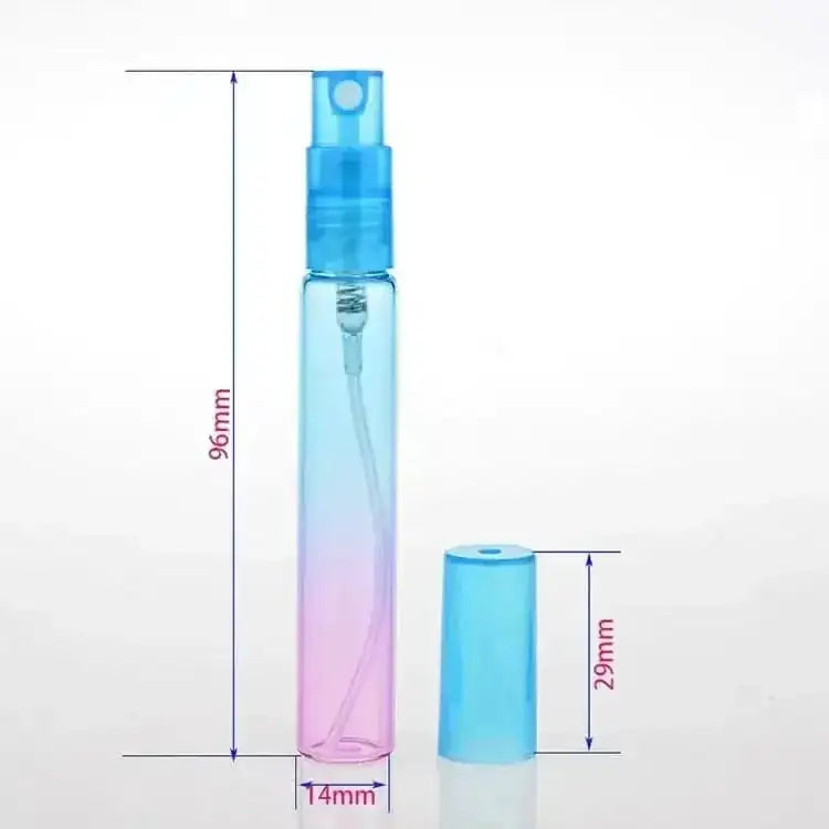 refillable glass perfume bottles | 6 color mist spray bottles | travel size perfume atomizers | ultrasonic cleaning