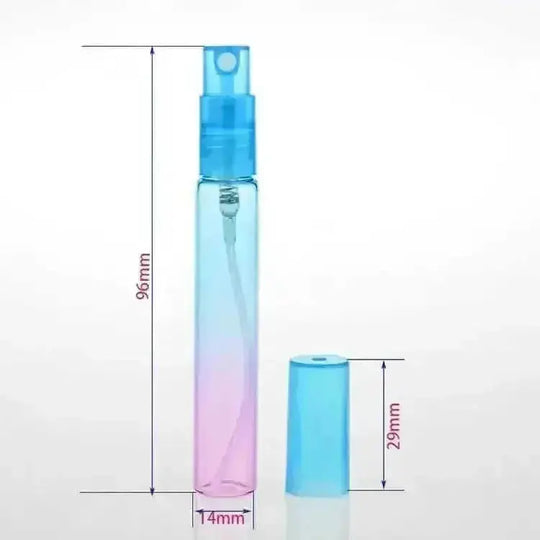 6Colors Mist Perfume Bottles Glass Empty Bottles - view 7 (color: red, light blue | pattern: check)