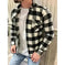 A Long-sleeved Pocket Checked Shirt With A Lapel For Young Men In Autumn And - view 7 (material: cotton | color: white,...