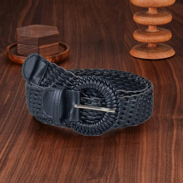 handmade leather belt for women | genuine leather belt with buckle | adjustable woven belt | energy saving