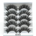 soft cotton stalk lashes | 3d mink effect eyelashes | five pairs multipack | energy saving
