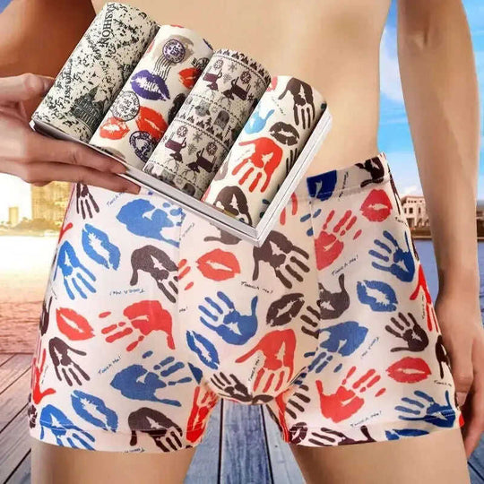 Men's Boxer Briefs 4-Pack - Breathable Seamless Athletic Underwear Meifu Market