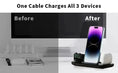 in 1 fast charging station | magnetic wireless charger stand | portable bedside charging pad | ultrasonic cleaning