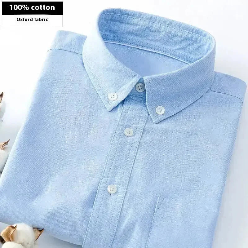 breathable cotton fabric | slim fit long sleeve shirt | wrinkle resistant casual shirt | ultrasonic cleaning