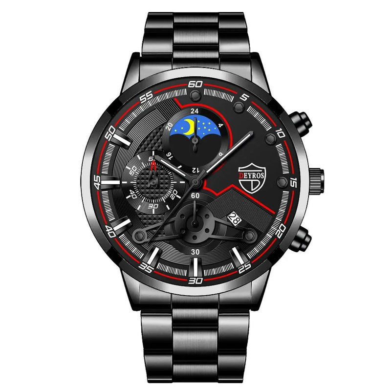 stainless steel case | office wear timepiece | free shipping offer | energy saving