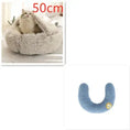 2-in-1 Dog & Cat Bed - Round Plush Warm Winter Pet House Meifu Market