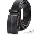 automatic buckle belt | genuine leather belt for men | litchi pattern texture | energy saving