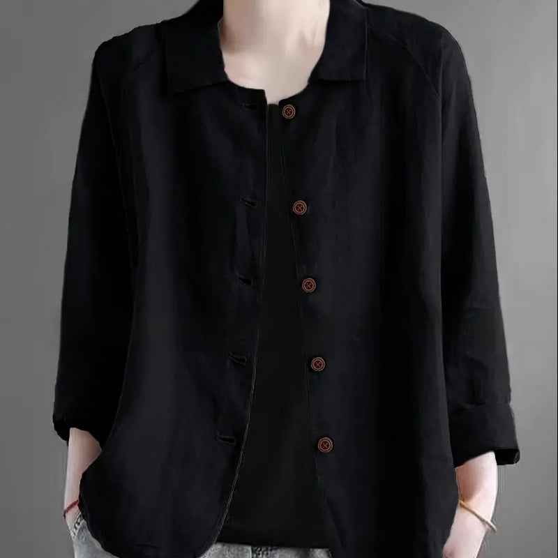 Women's Spring And Summer New All-match Collar Slimming Cardigan Coat Meifu Market