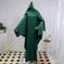 solid color abaya set | lightweight cotton robe | long sleeve maxi dress | ultrasonic cleaning