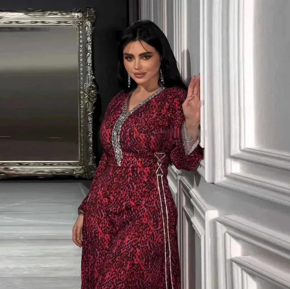 custom name arabic print dress | lightweight chiffon maxi dress | breathable summer evening dress | ultrasonic cleaning