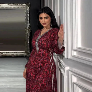 custom name arabic print dress | lightweight chiffon maxi dress | breathable summer evening dress | ultrasonic cleaning