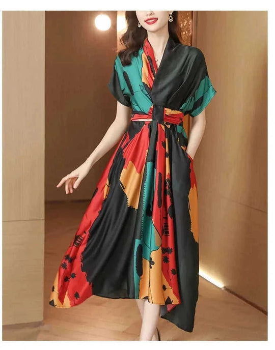 polyester chiffon fabric | a-line silhouette dress | plus size swing dress | energy saving