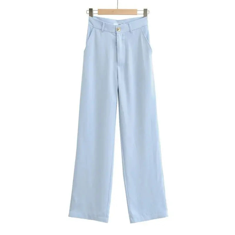 high-waisted suit pants for men | wide-leg casual trousers | european style dress pants | energy saving