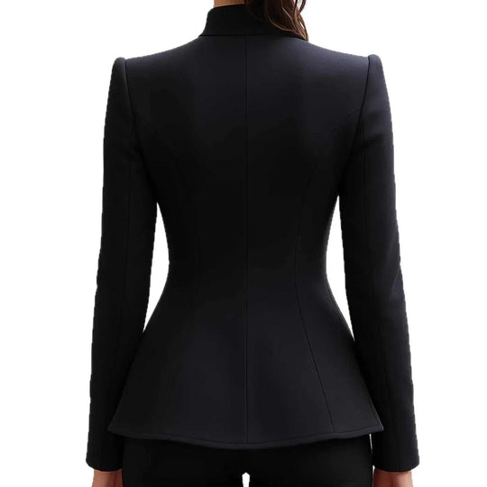 irregular hem coat | slim-fit halloween jacket | polyester blend fabric | ultrasonic cleaning