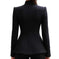 irregular hem coat | slim-fit halloween jacket | polyester blend fabric | ultrasonic cleaning