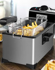 household 3l french fries electromechanical fryer