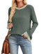 cotton-blend fabric | oversized fit pullover | breathable long sleeve top | energy saving