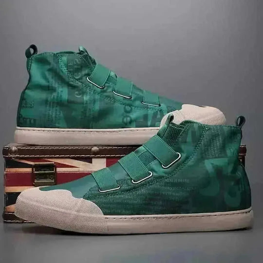 military-grade canvas construction | high-top ankle support | durable rubber outsole | ultrasonic cleaning