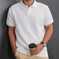 Asymmetric Jacquard Polo – Men's Button Placket Fashion Shirt