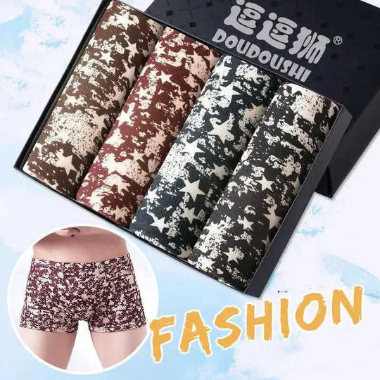 Men's Boxer Briefs 4-Pack - Breathable Seamless Athletic Underwear Meifu Market