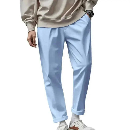 quick-dry fabric pants | elastic waistband trousers | multiple utility pockets | energy saving
