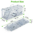 2Pcs Foldable Rat Trap Cage Humane Live Rodent Trap Cage Galvanized Meifu Market