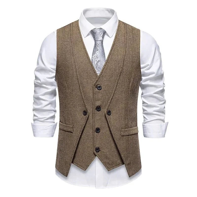 wool blend vest coat | formal dress vest | retro two piece coat | ultrasonic cleaning
