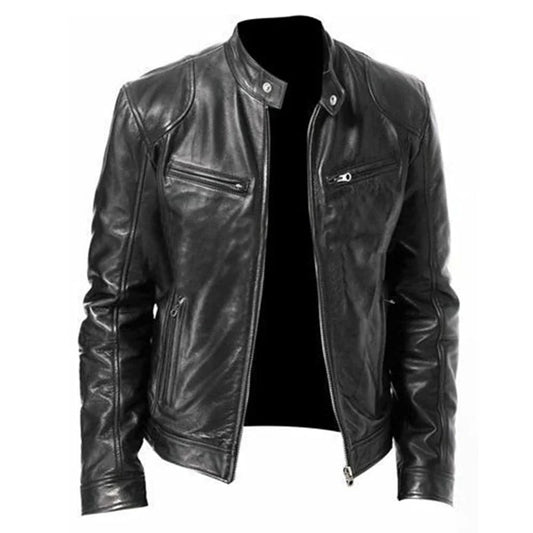 PU Leather Jacket – Stylish Slim Design Leather Jacket for Men & Women
