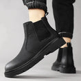 New Autumn And Winter British Style Rhubarb Worker Boot Thick Bottom High Top Smoke Pipe Meifu Market