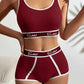 Workout Underwear Cotton Wide-brimmed Letters Sports Underwear Suit Meifu Market
