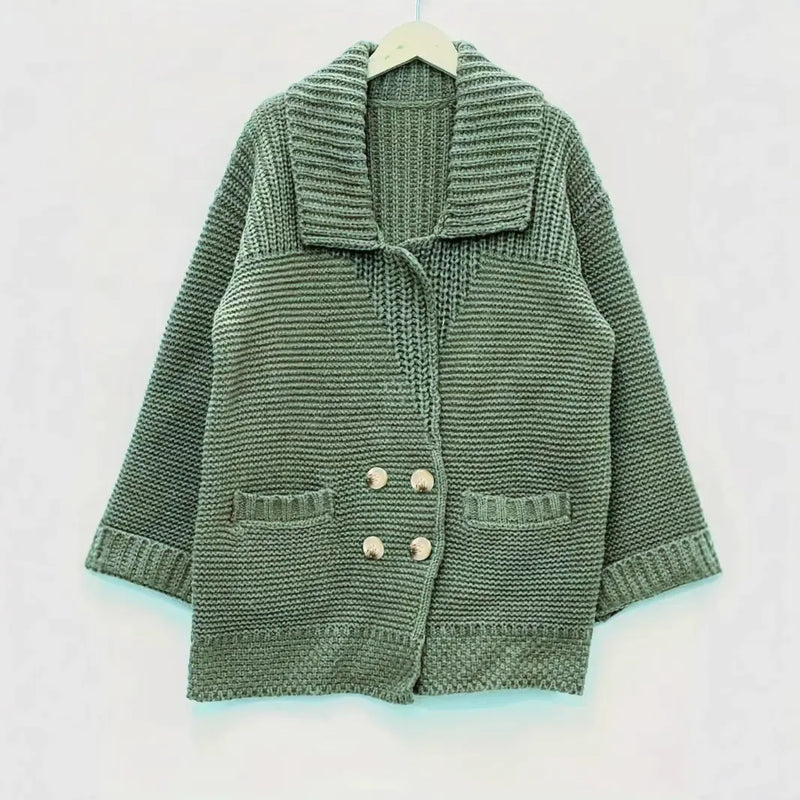 Elegant Polo Collar Plus Size Women's Coat Meifu Market