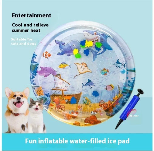 Summer Cooling Pet Water Bed Cushion Ice Pad Dog Sleeping Square Mat For Puppy Dogs Cats Pet Kennel Cool Cold Meifu Market