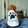 Pet Dog Printed Love Short Sleeve Top Meifu Market
