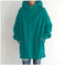 Women's Oversized Hooded Coat - Loose Fit Velvet Sweatshirt S-5XL Meifu Market