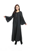 long-sleeve kaftan robe | breathable cotton fabric | plus size abaya dress | ultrasonic cleaning