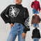 Women's Three-dimensional Ribbon Embroidery Flower Mock Neck Sweater Meifu Market