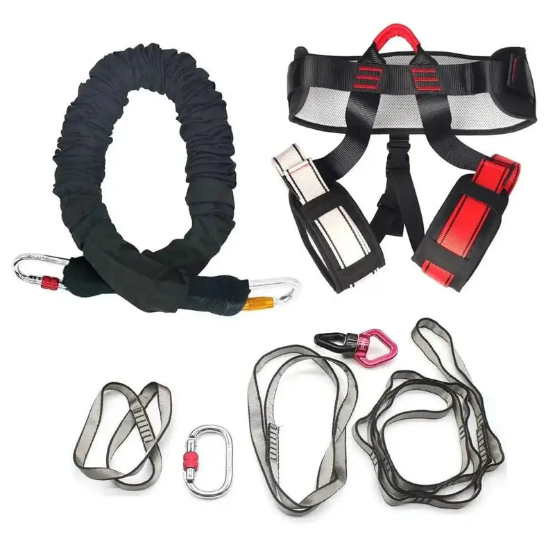 heavy-duty latex resistance bands | yoga and pilates exercise bands | complete set with carrying case | ultrasonic cleaning