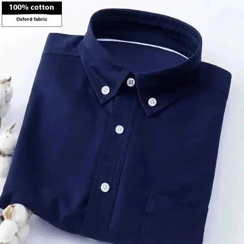 breathable cotton fabric | slim fit long sleeve shirt | wrinkle resistant casual shirt | energy saving