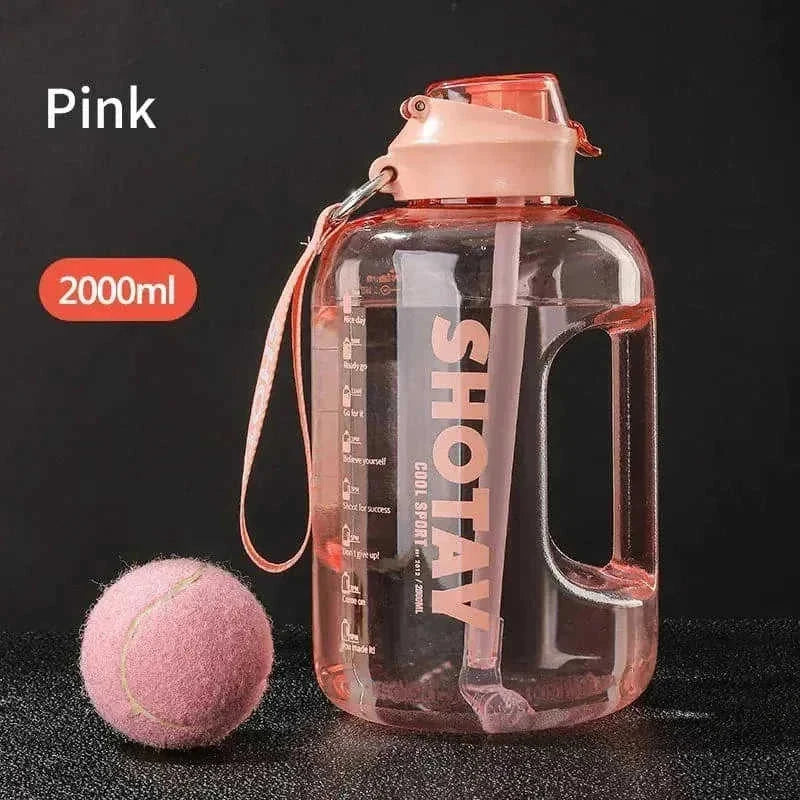 large capacity sports water bottle | portable gym hydration cup | leak-proof travel tumbler | energy saving