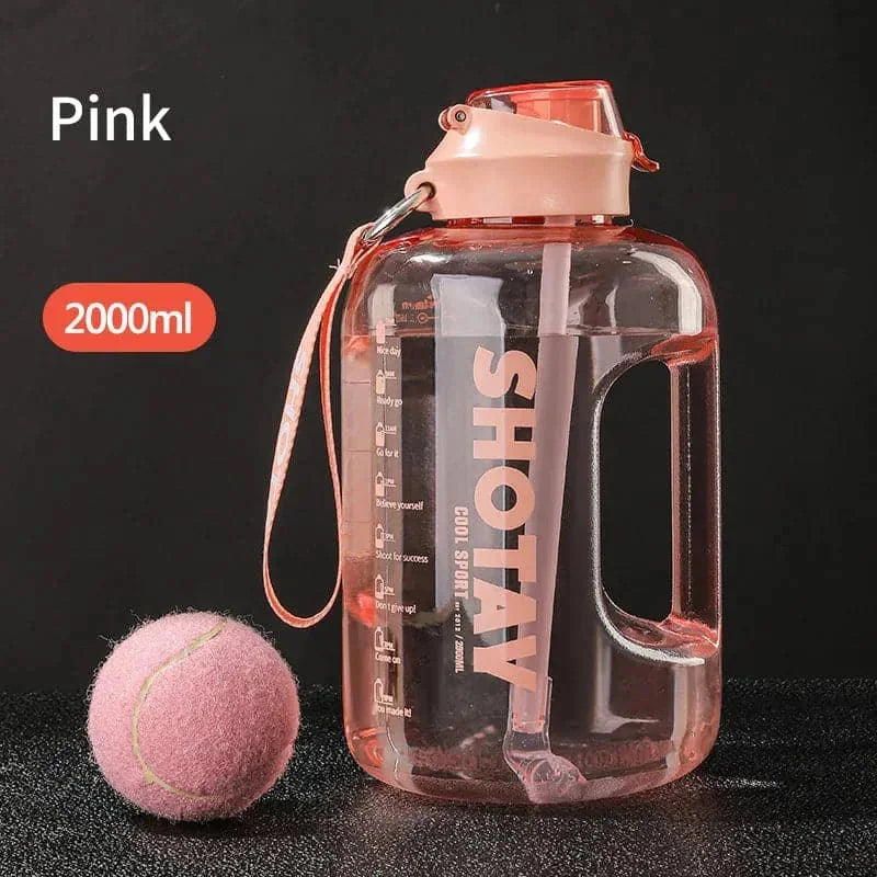 leak-proof flip-top lid | portable gym water bottle | workout hydration for running | ultrasonic cleaning
