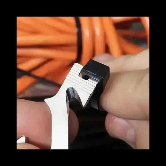 20-in-1 Multi-Tool Keychain - EDC Stainless Steel Screwdriver Wrench Opener Set - side view (pattern: check | style: modern)