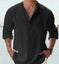 Men's Long Staple Cotton Long Sleeve Stand Collar Shirt - Meifu Market