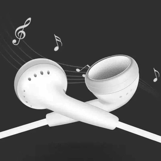 wired earphones with microphone | 35mm audio jack headphones | noise isolating in-ear headphones | energy saving